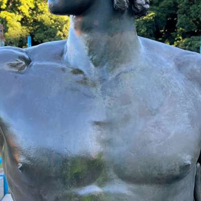 Apollo statue- During Treatment