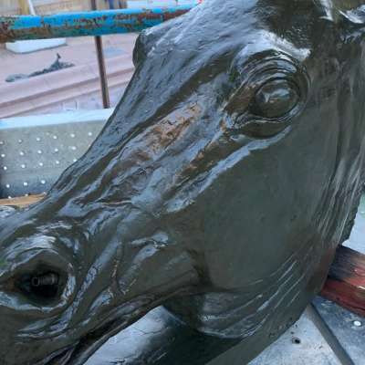 Horse component of fountain- Before Treatment