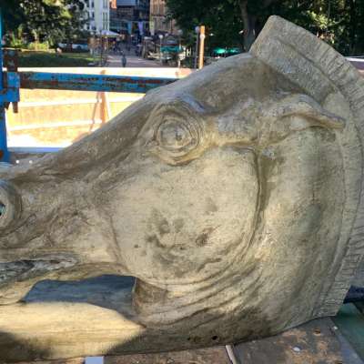 Horse component of fountain- After Treatment