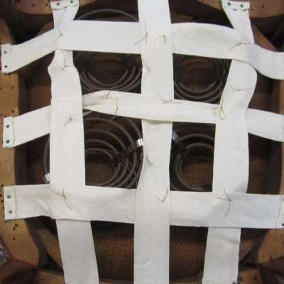 During treatment: Repairing mesh to repair springs 