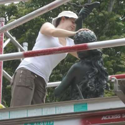 During treatment- Levy Fountain