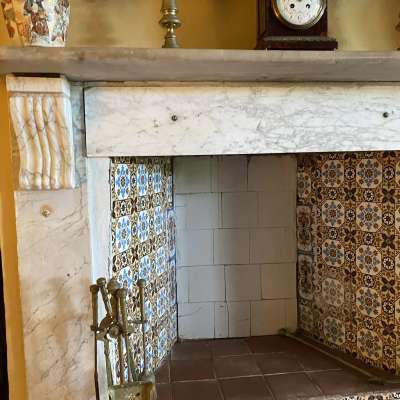 Fireplace within Strawberry Hill