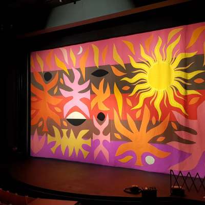 After Treatment and Install- the Curtain of the Sun