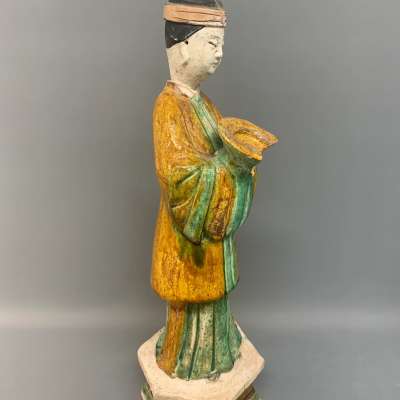 Before Treatment- One figure- bowl being held is damaged