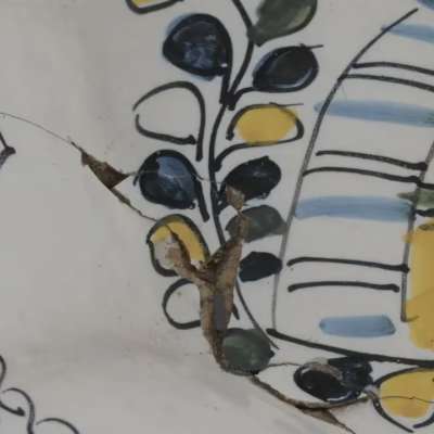 Before treatment- Details of damage to plate