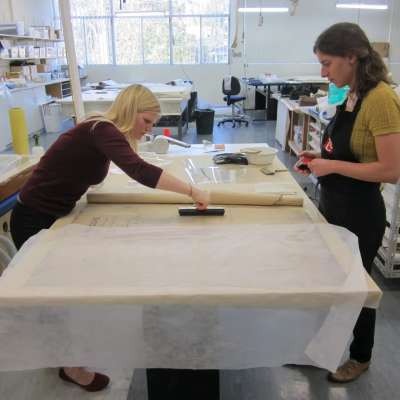 During treatment- flattening