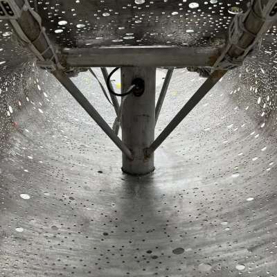 After treatment - inside the sculpture