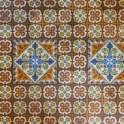 Drone view of mosaic after treatment