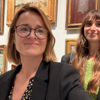 Alis Jitarescu and Francesca Elias at the official gallery opening