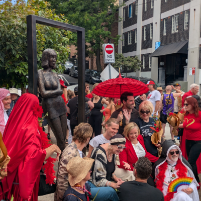The unveiling celebration