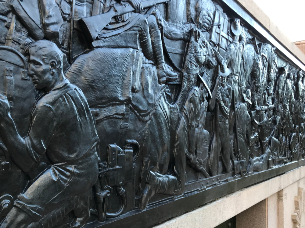 After treatment- Eastern Bas Relief after corrosion treatment and clean