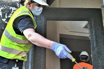 Old Parliament House Fire Damaged Doors