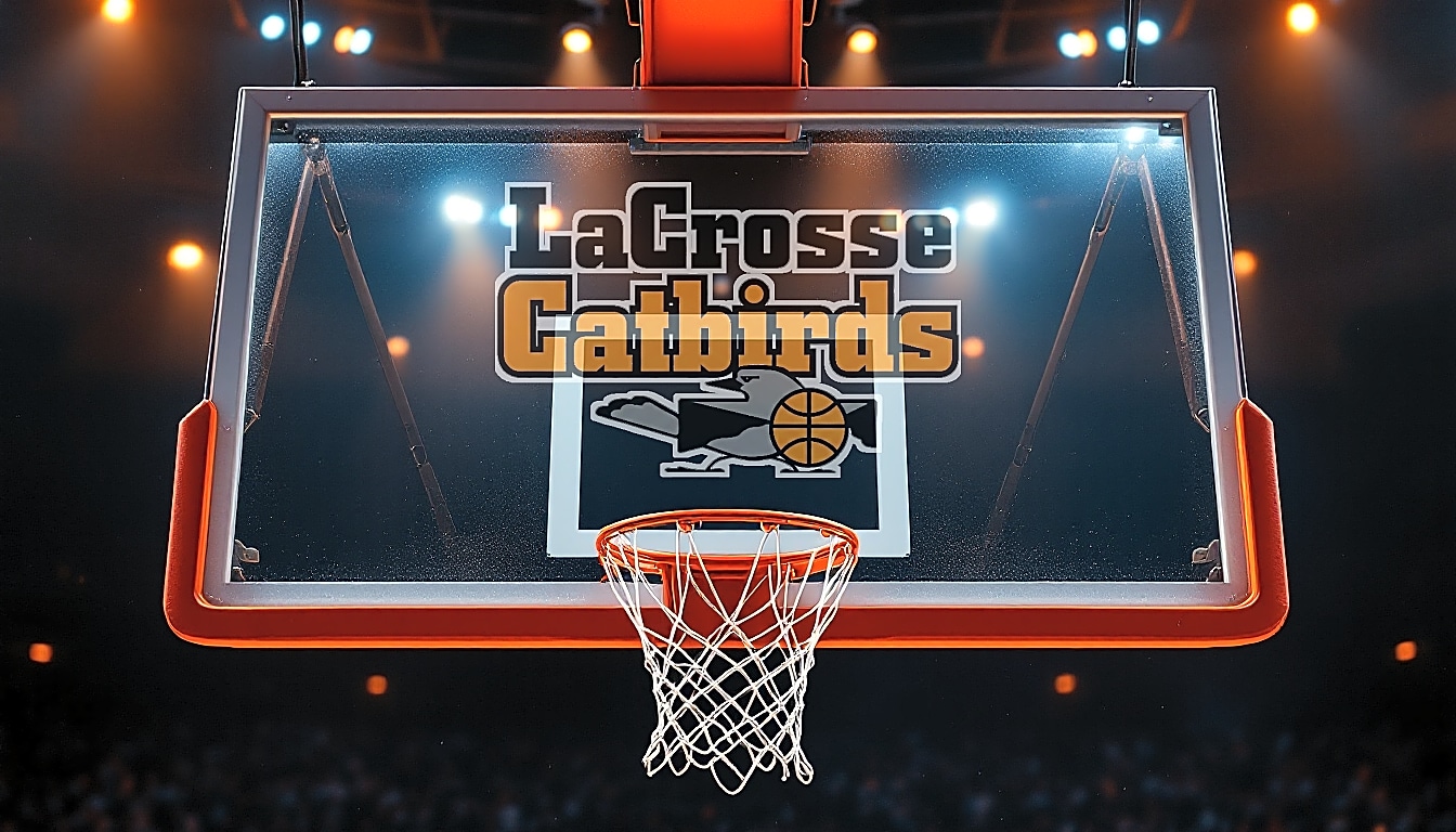 La Crosse Catbirds basketball backboard