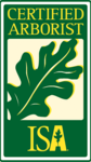 Certified arborist by the International Society of Arboriculture (ISA)