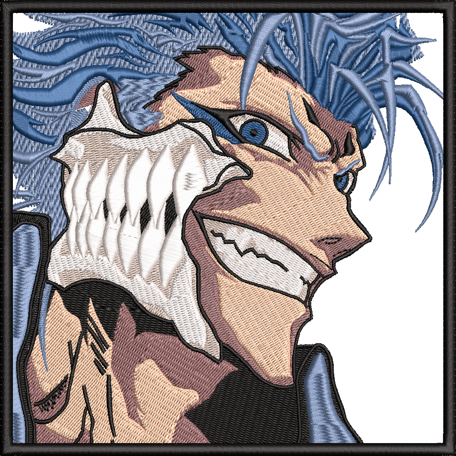 grimmjow jaegerjaquez - oversi̇ze sweatshi̇rt yeniden yapılandırılmış nakış