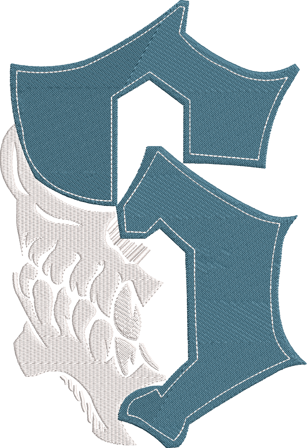 grimmjow jaegerjaquez - oversi̇ze sweatshi̇rt yeniden yapılandırılmış nakış