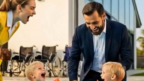 His children hadn't laughed in years… until he saw what the new nanny was doing with them in the pool.