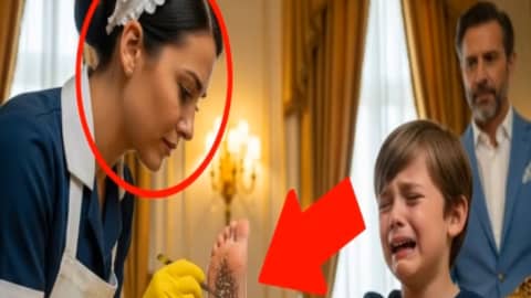 THE MILLIONAIRE’S SON SUDDENLY STOPPED WALKING… UNTIL THE NANNY REMOVED SOMETHING STRANGE FROM HIS FOOT