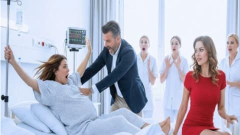 I was still dizzy from the anesthesia when he walked in—not with flowers, not with worry, but with her perfume trailing behind him