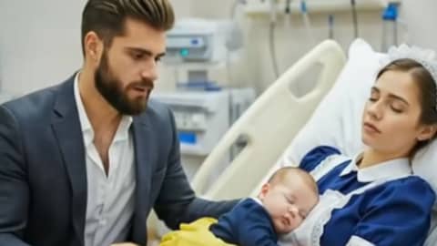 THE MILLIONAIRE DISCOVERS HIS EMPLOYEE SLEEPING IN A HOSPITAL WITH A CHILD! WHAT HE SEES SHOCKS HIM