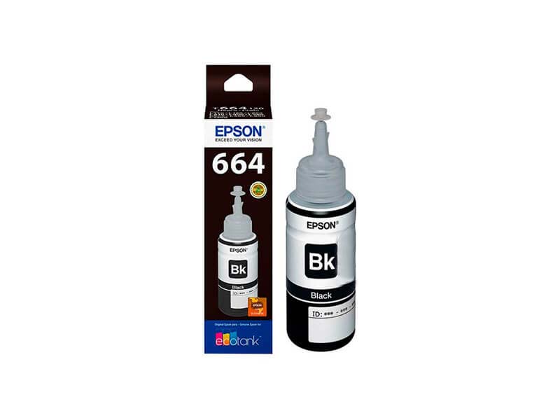 Tinta Epson T664120 Negro en botella