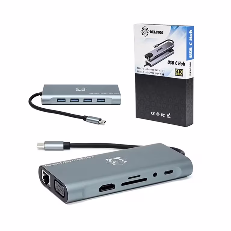 Hub USB-C Delcom 11 en 1