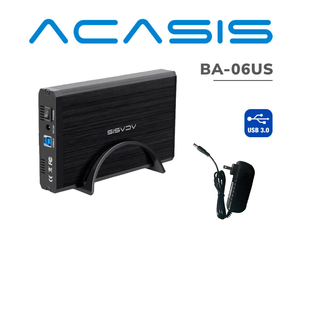 Case para Disco Duro 3.5" SATA - usb 3.0