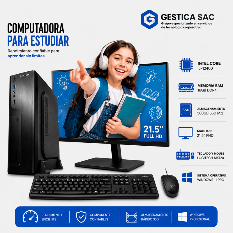 Computadora Slim Intel Core i5
