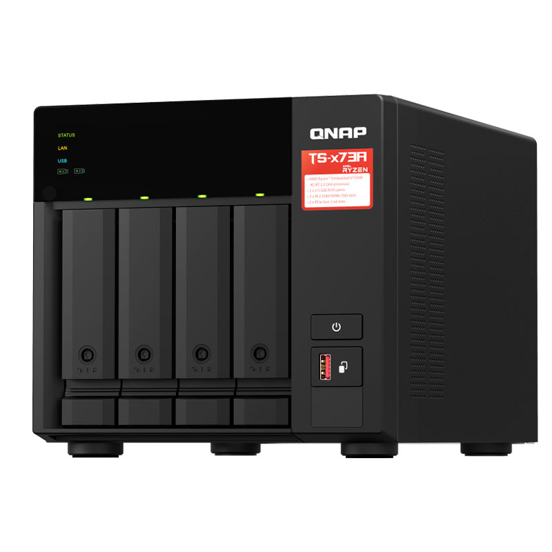 NAS QNAP TS-473A-8G 4 Bahías Ryzen