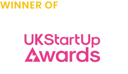 The badge of the Winner of UKStartUP Awards