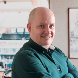 The portrait of David Cotter, Deaf Full-stack Software Developer.