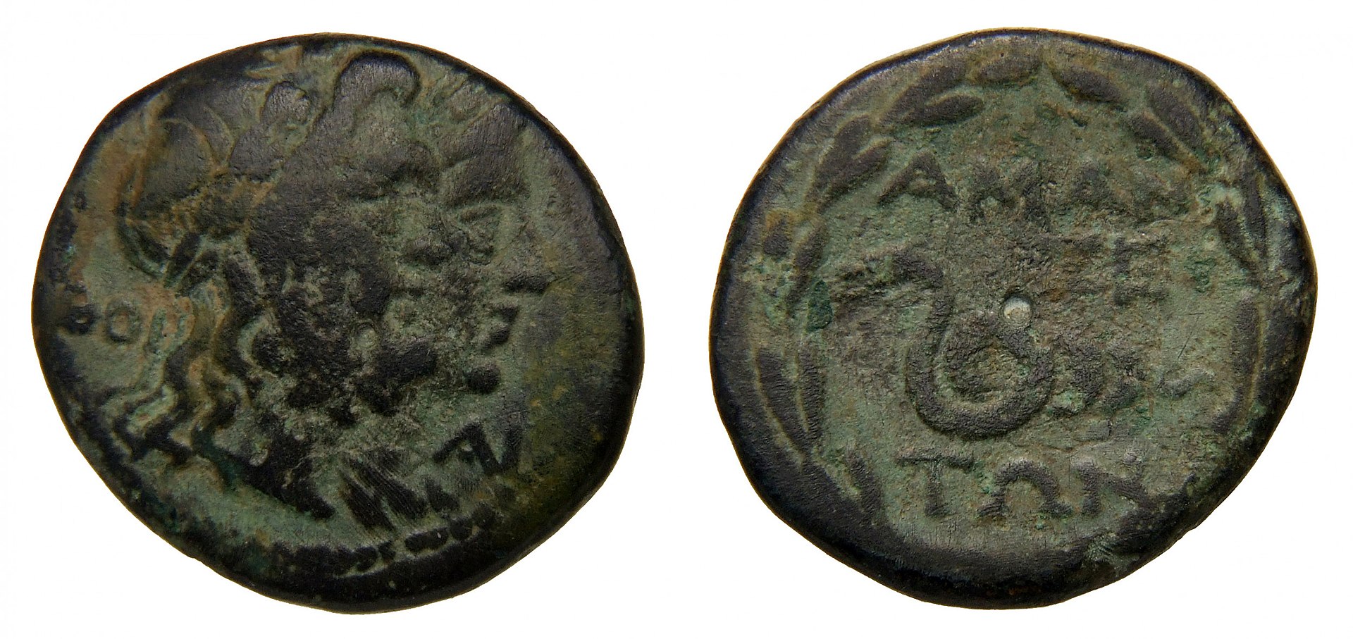 Monedhë e lashtë e Amantisë që simbolizon pavarësinë