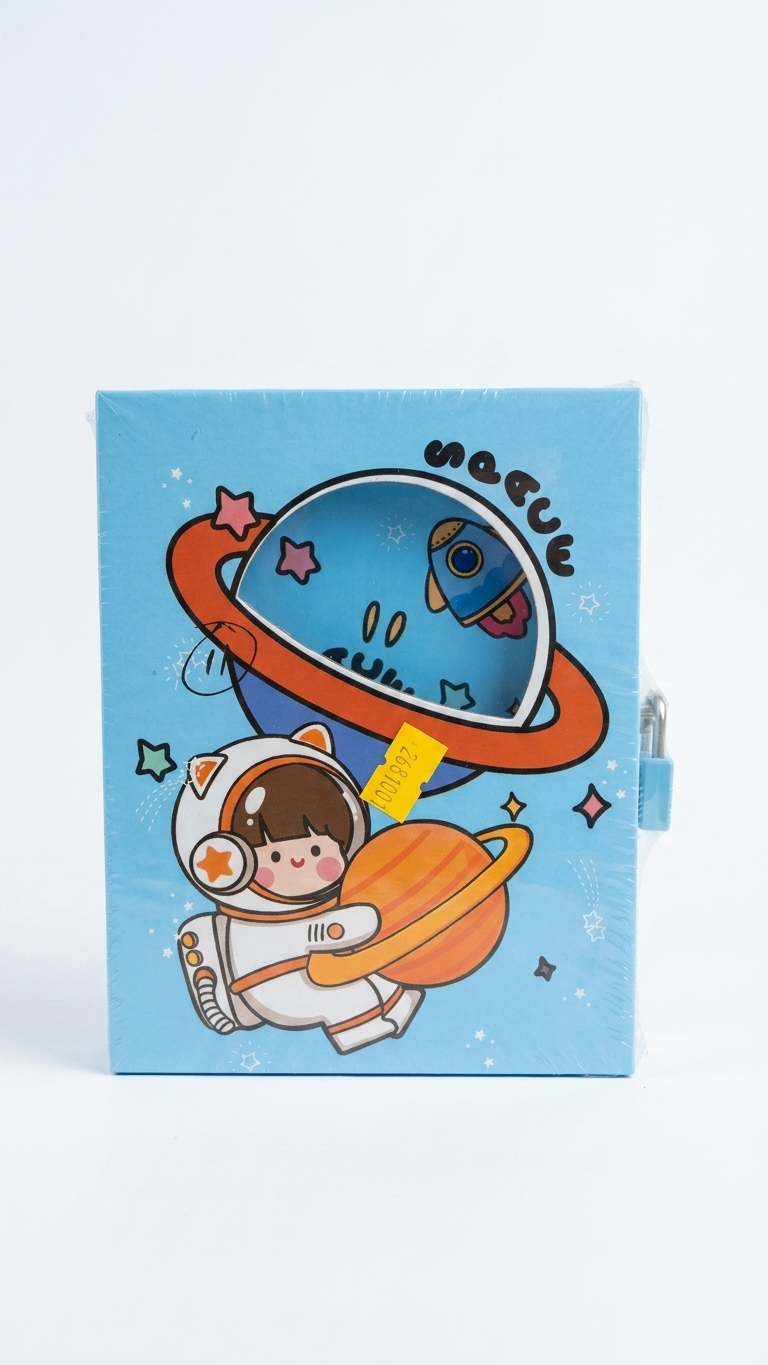 🚀 Astronaut Secret Diary with Lock and Key – Premium Space Journal for Kids 🌌