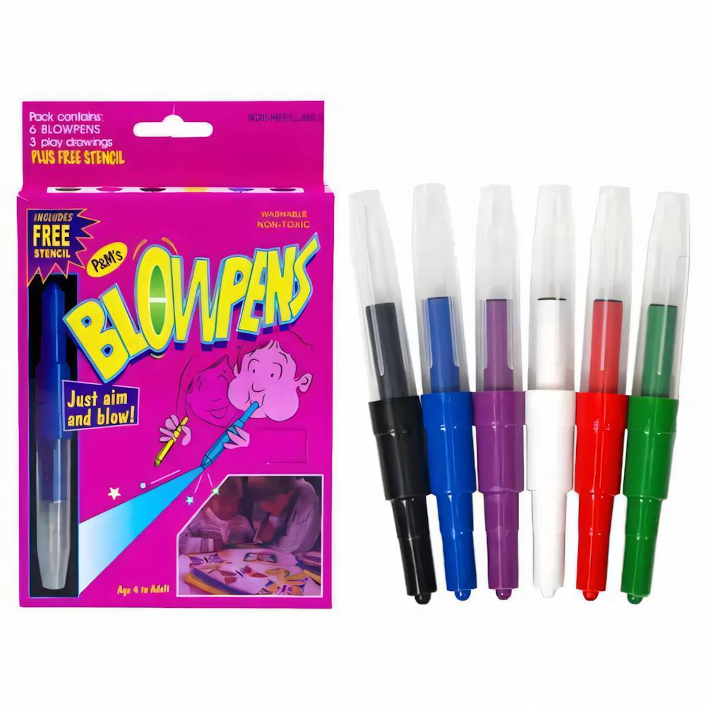 Blow Pen Washable Colour Pens Set for Kids Art & Craft