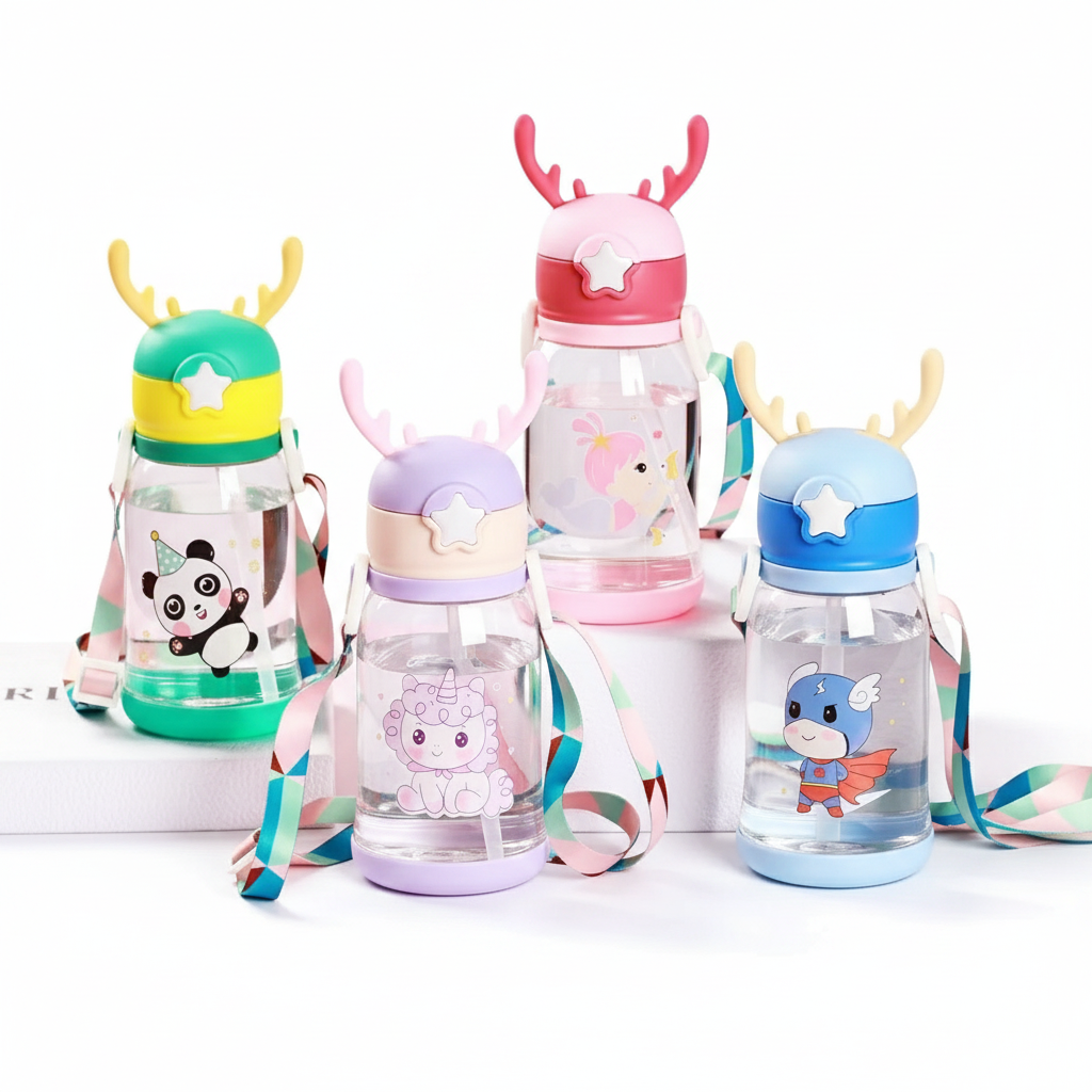 Cute Deer Water Bottle for Kids - 500 ml | BPA Free