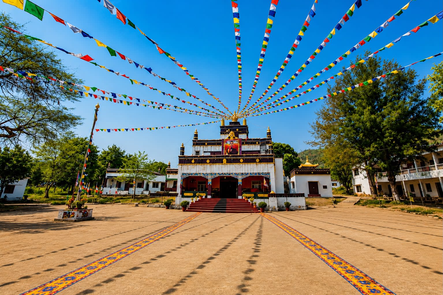 Dundul Raptenling Monastery Front View