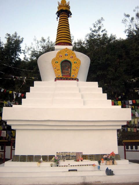 The Dundul Chorten at dusk