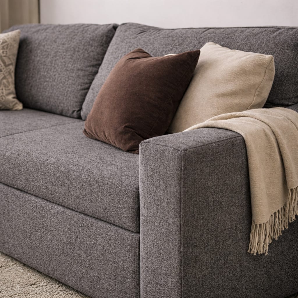 Sillón Chenille Metal frente