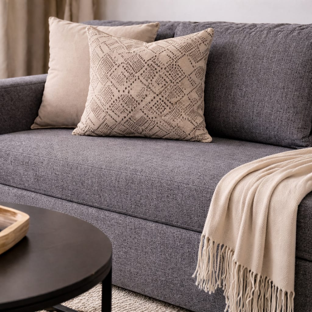 Sillón Chenille Metal ambiente