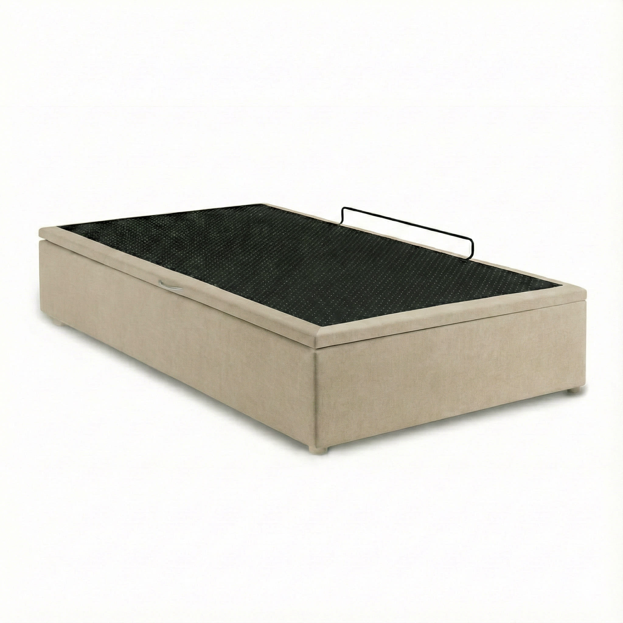 Cama baul premium 1 plaza natural cerrada