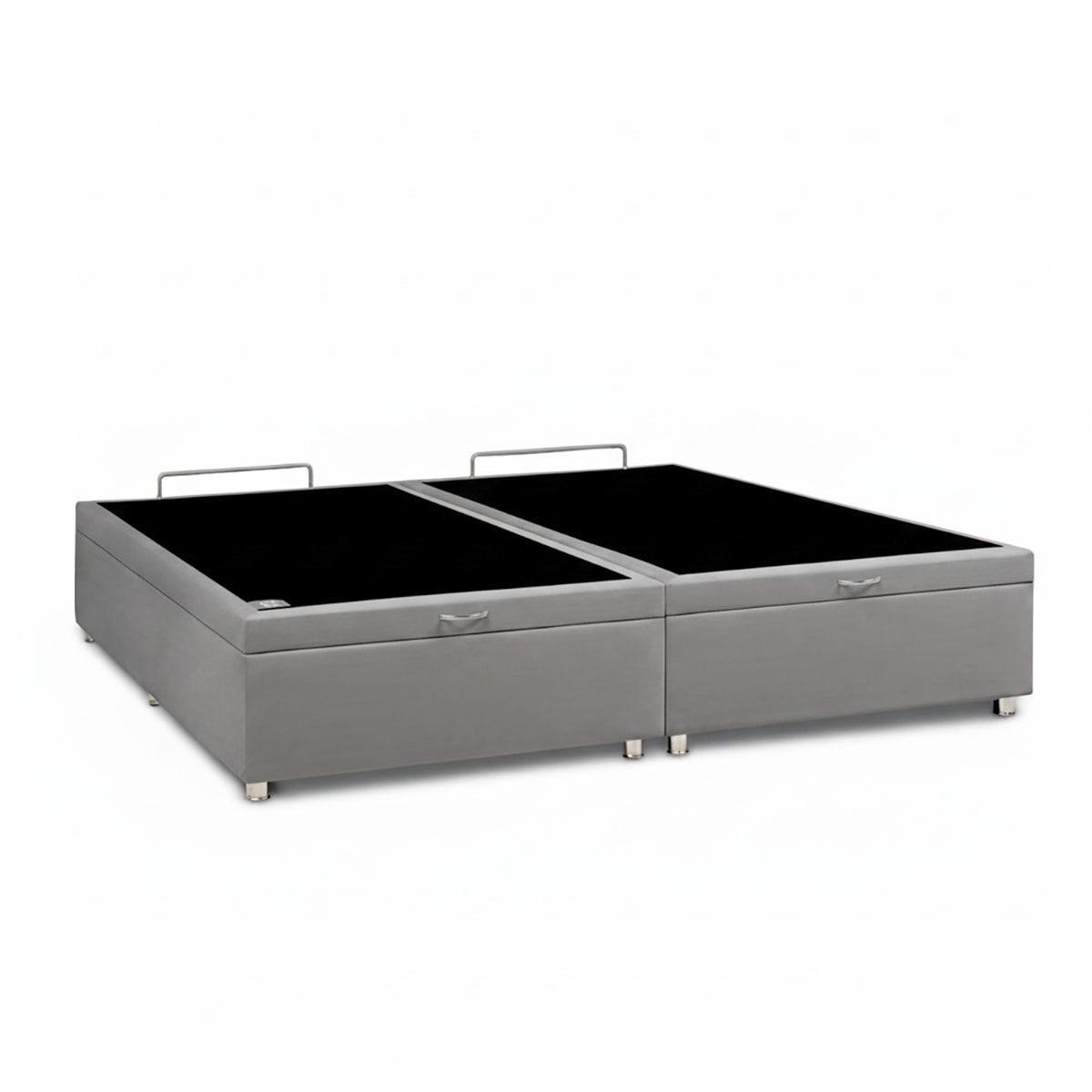 Cama baul premium H gris claro cerrada