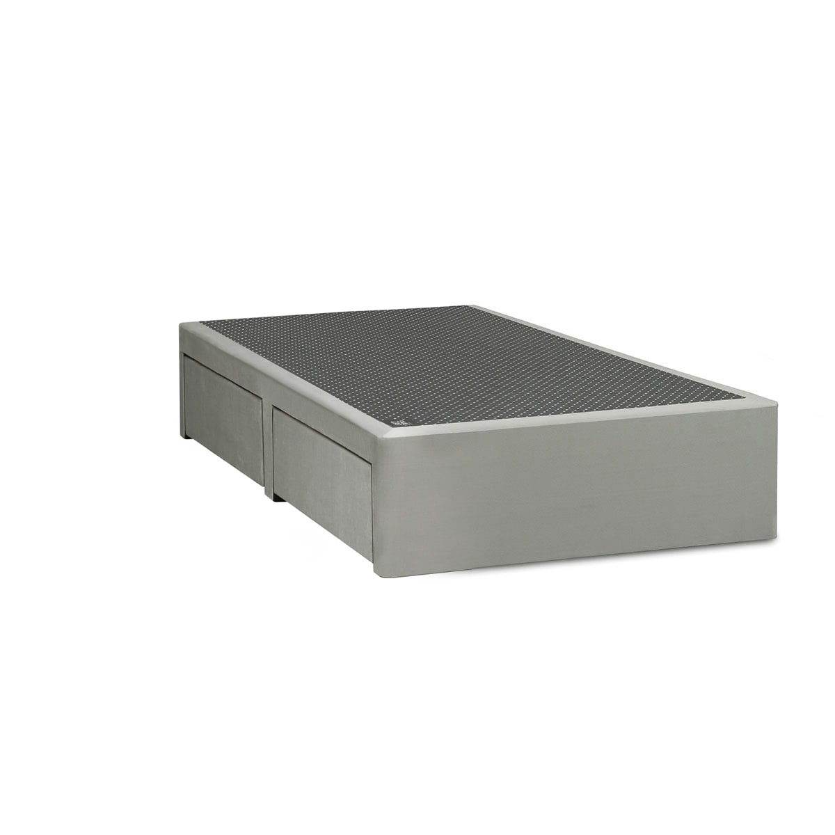 Cama con cajon premium 1 plaza gris claro cerrado