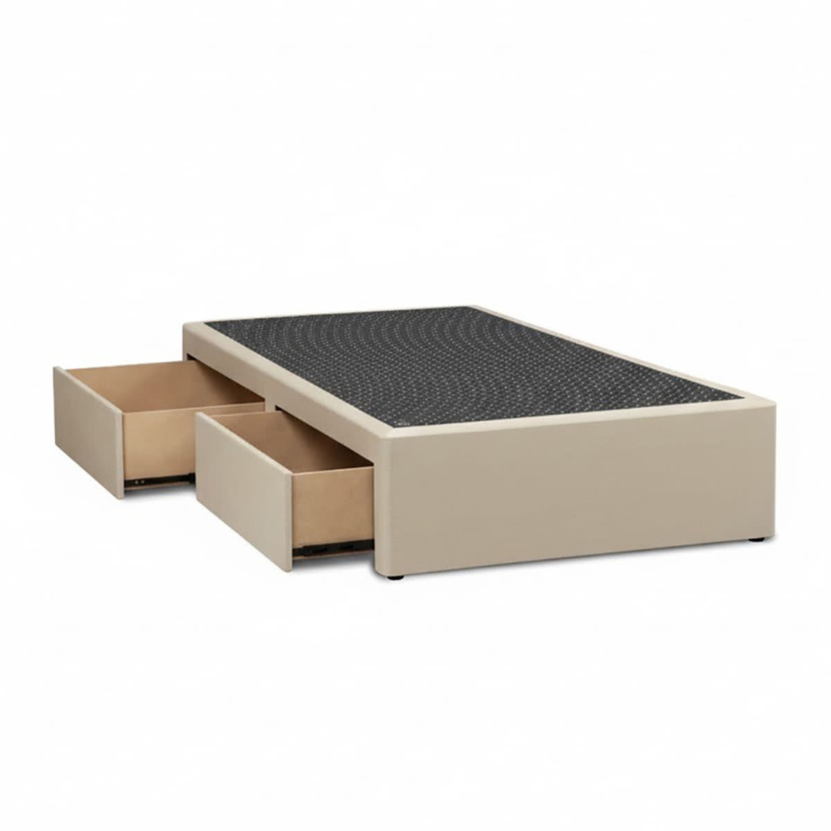 Cama con cajon premium 1 plaza natural