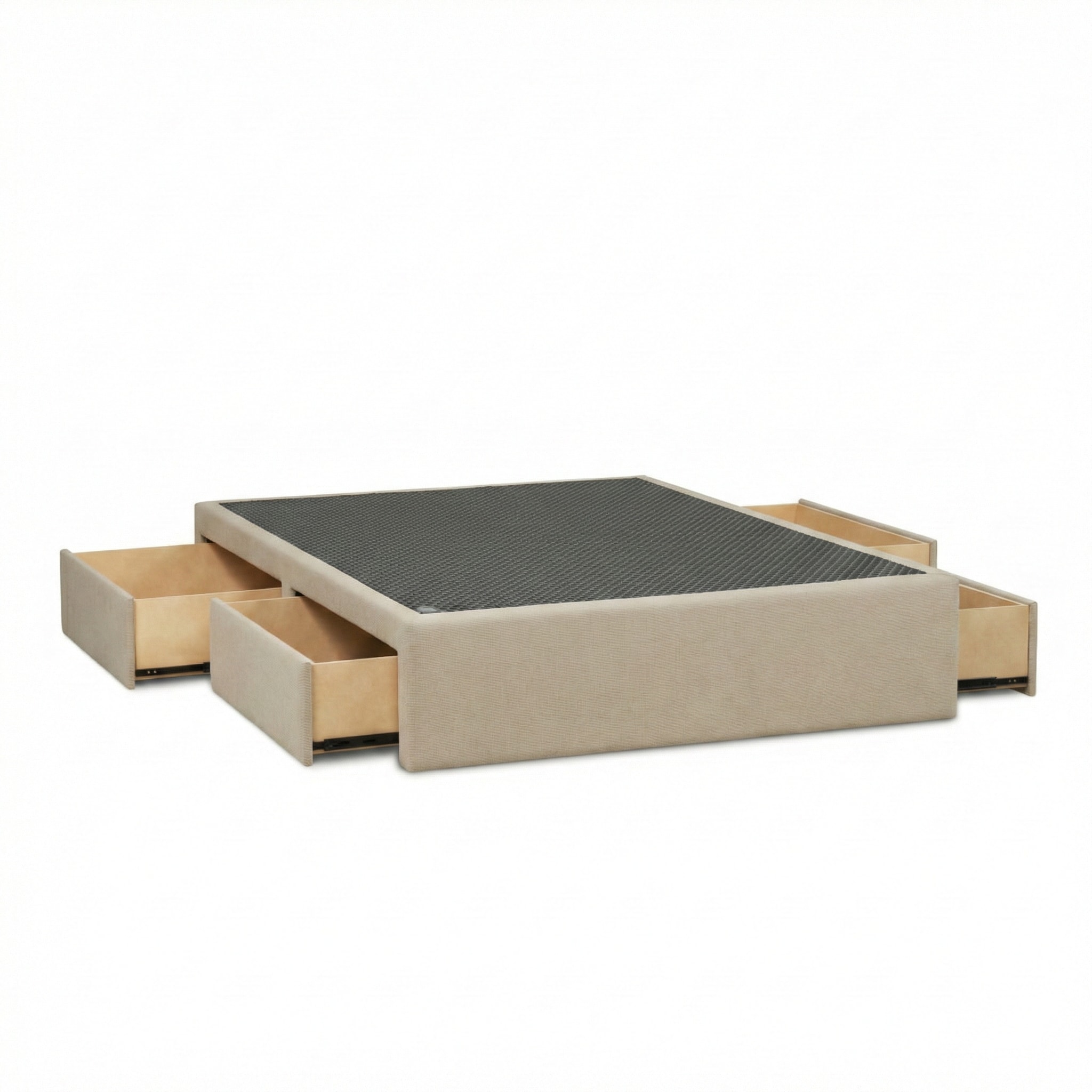 Cama con cajon premium 2 plazas natural