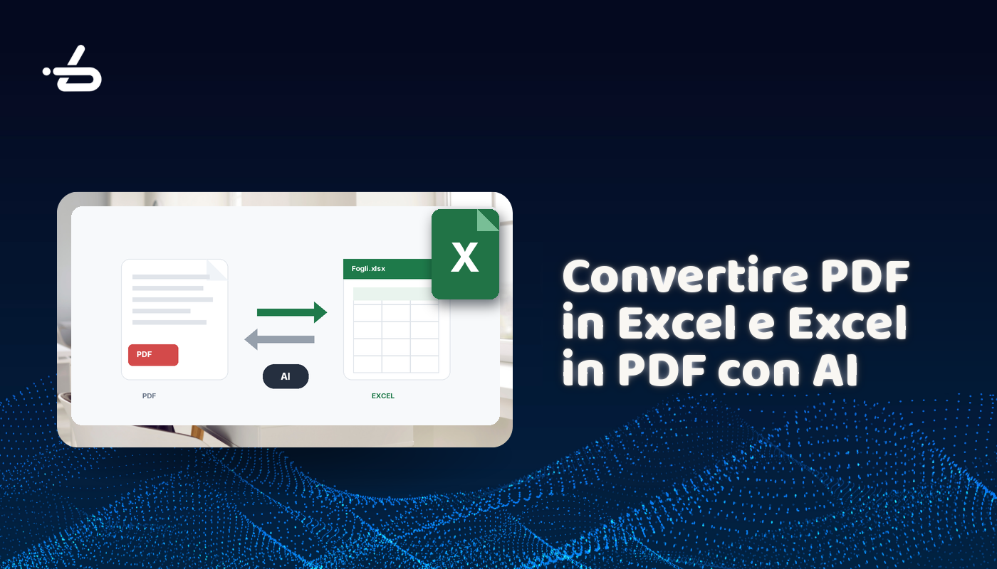 Convertire PDF in Excel e Excel in PDF Gratis Online con AI