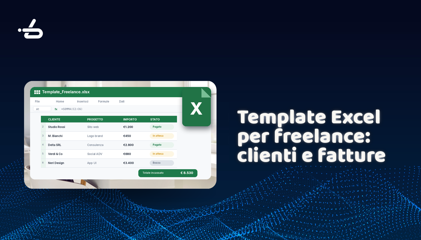 Template Excel per fatture e clienti