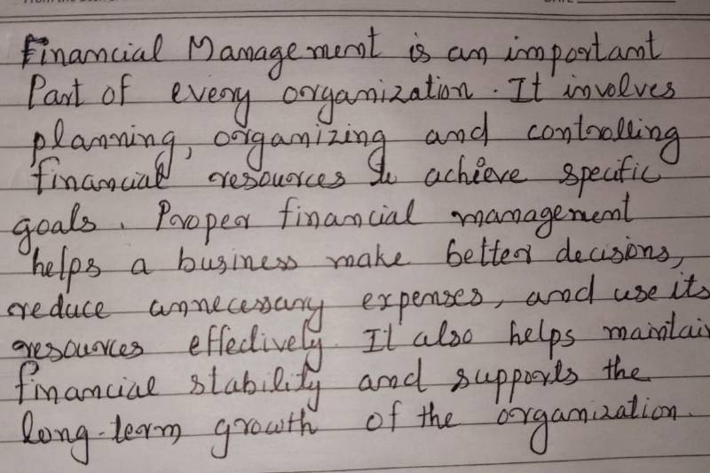 Handwriting Sample