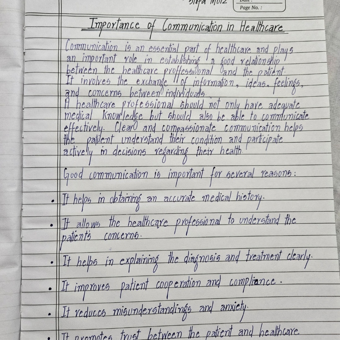 Handwriting Sample