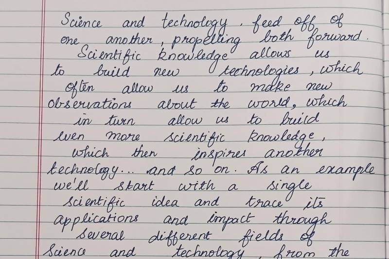 Handwriting Sample