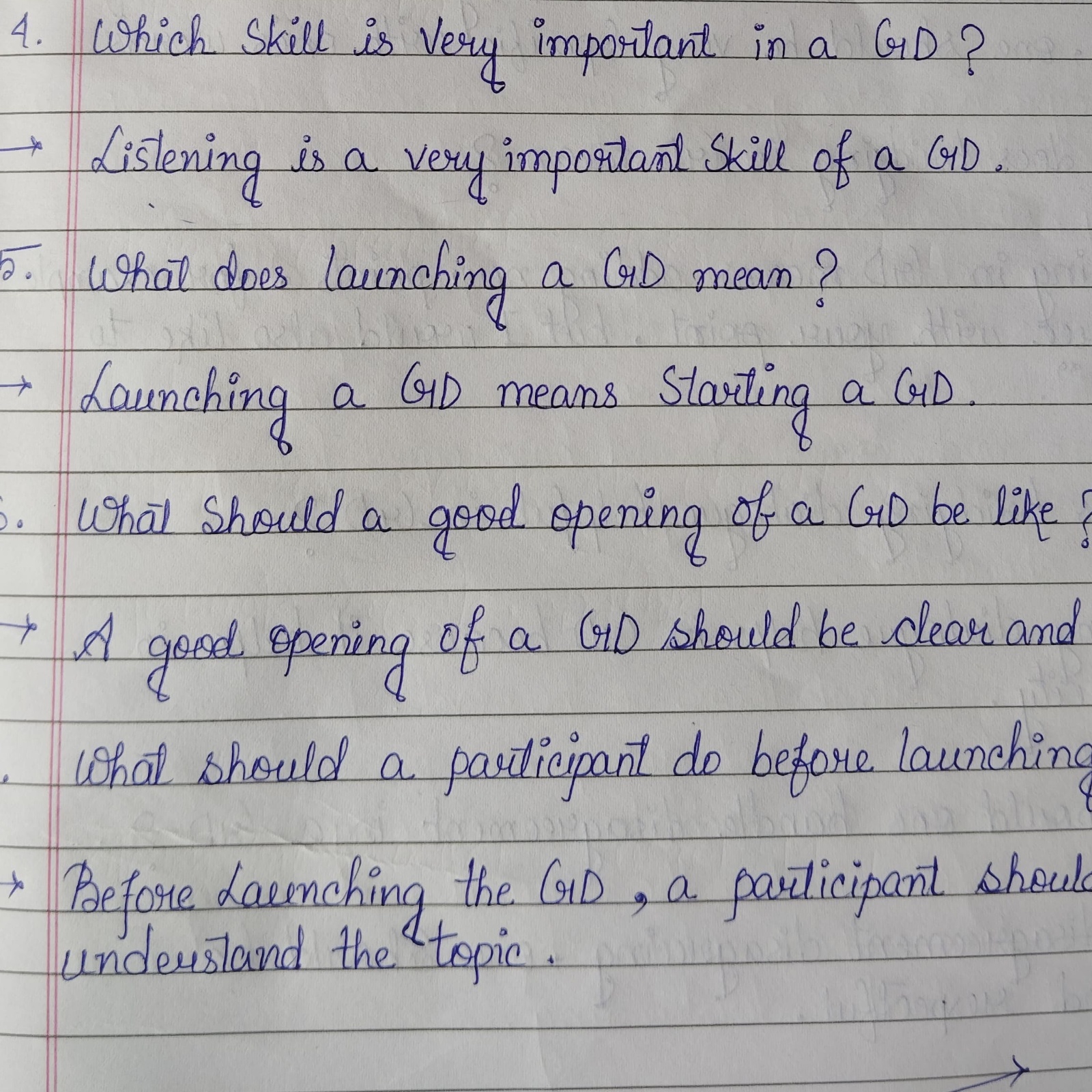 Handwriting Sample